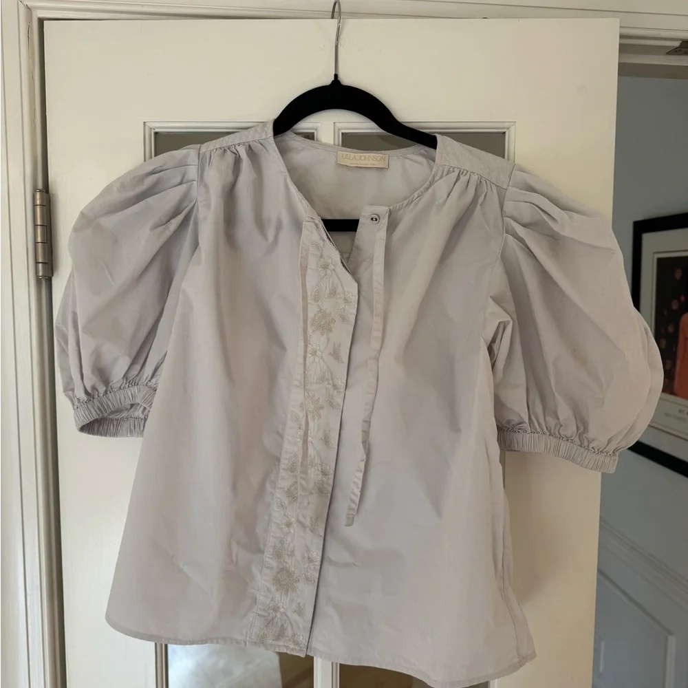 Ulla Johnson Colette Top in Dove size 6 - Picture 6 of 10